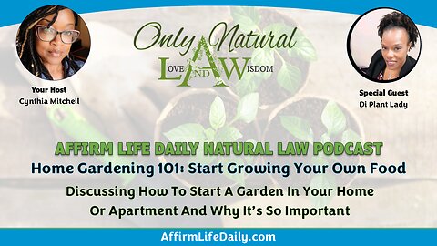 Home Gardening 101: Start Growing Your Own Food with Special Guest Dí Plant Lady