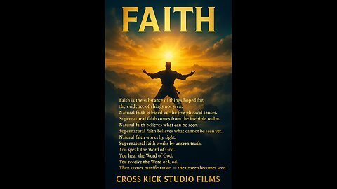 Cross kick Studio Films Faith Poster