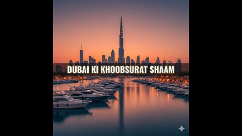 Dubai Ki Khoobsurat Shaam 🌆✨ | Peaceful Evening in Dubai 🚤 | Dubai Night View