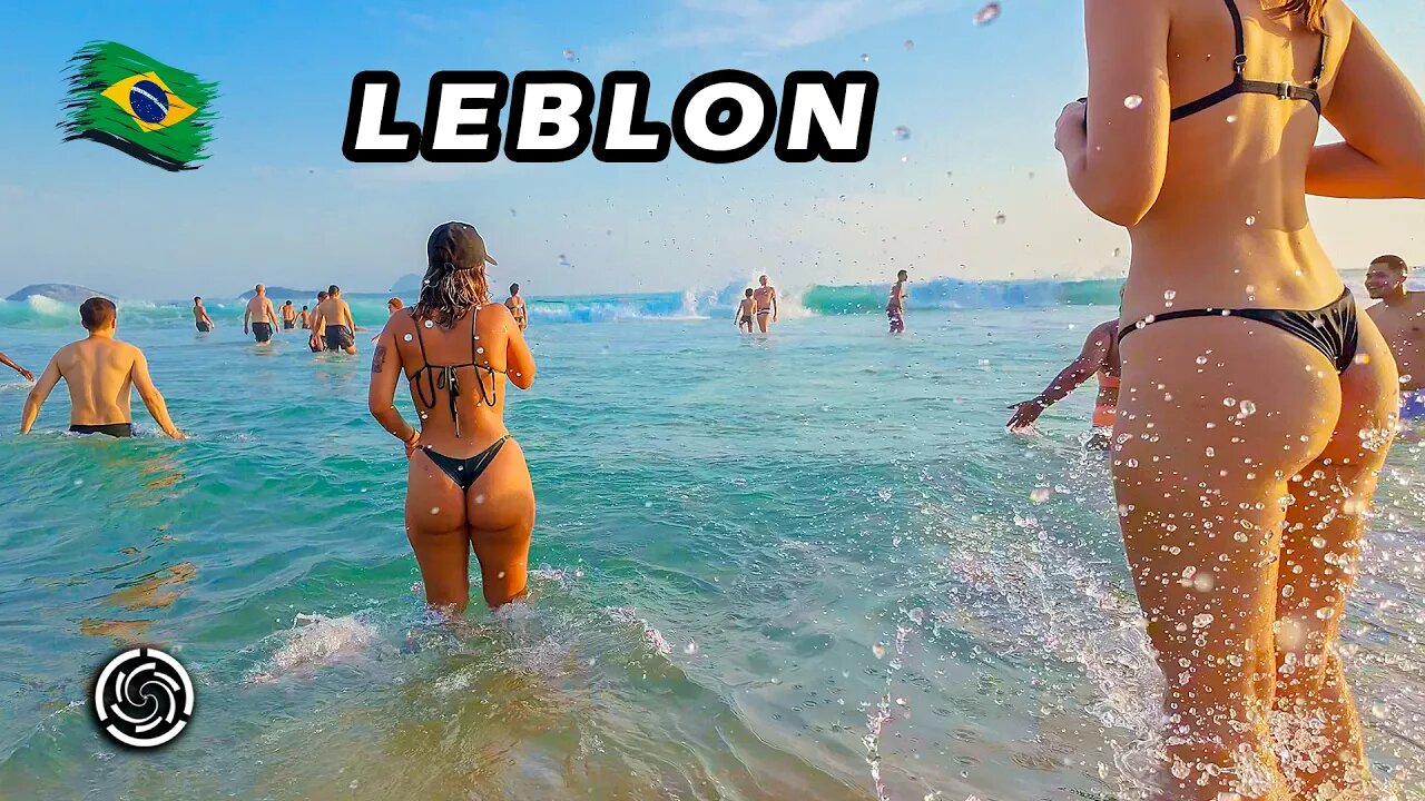 THE MOST BELOVED BEACH IN RIO DE JANEIRO 🇧🇷 LEBLON BEACH BRAZIL