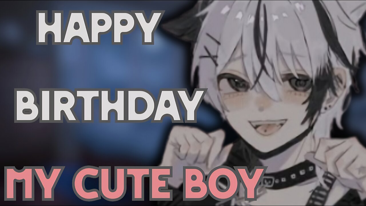 [ASMR] Goth Femboy Bf dresses Cutely for Your Birthday! *relaxing*