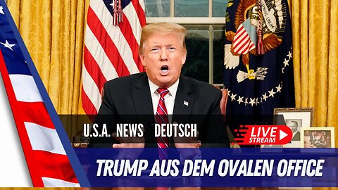 Live - Präsident Trump spricht zu Reportern im Ovalen Office