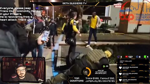 Full #MAGA Member Tired Of #ANTIFA Gets Arrested At #Portland #ICE #Protest In Last Nights #LIVE