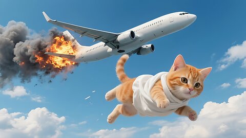 Kitten Falls From Exploding Plane 🔥✈️ But