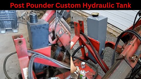 Custom Wheatheart Post Pounder Hydraulic Tank