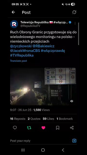 in polish : patriots guarding border with Germany movement