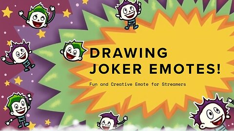 I'M Drawing JOKER Emotes for a Streamer Commission!