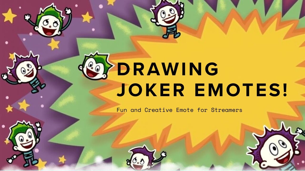 I'M Drawing JOKER Emotes for a Streamer Commission!
