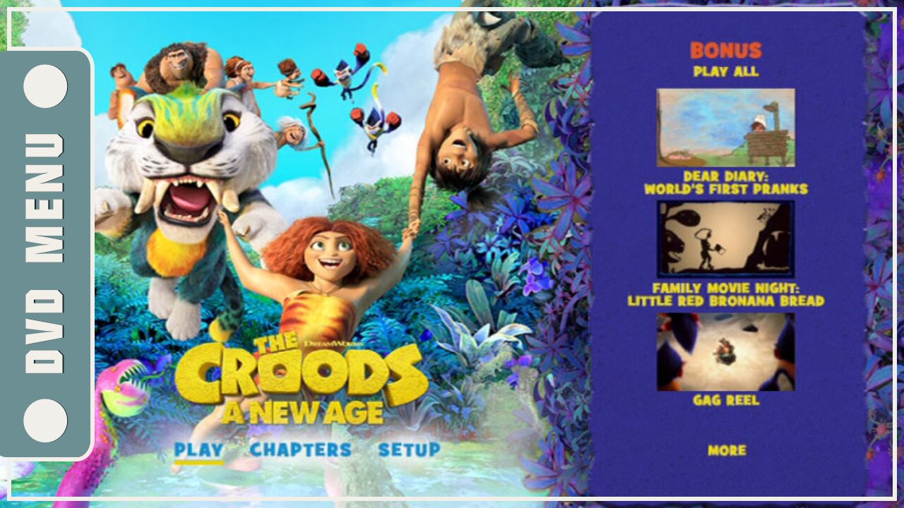 The Croods: A New Age - DVD Menu