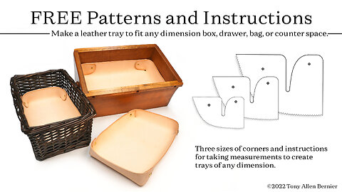 How to make a Leather Tray or Dish to fit any space.