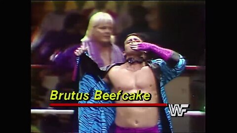 Prime Time Wrestling-6-16-1986-brutus beefcake in 6-man tag match
