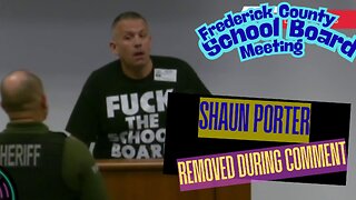 Free Speech or Meeting Disruption? Shaun Porter Removed from FCPS MD Board Meeting
