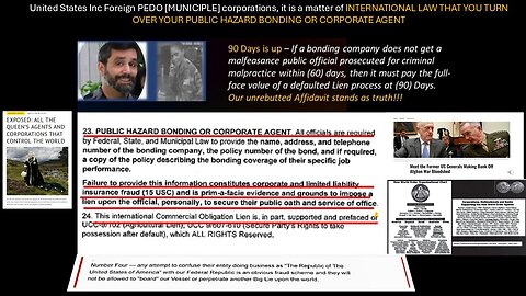 United States Inc Foreign PEDO [MUNICIPLE] corporations are illegal see void AB INITIO 1870 CORP ACT