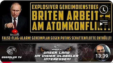 Die Lunte brennt: False-Flag-Provokation gegen Russland steht bevor! o6.o8.2025 SEEADLER TV