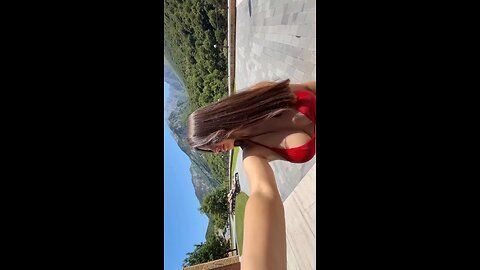 Hot red bikini girl xxx sexy