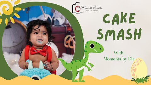 Adorable Baby Boy Cake Smash 🎂 | First Birthday Photoshoot Highlights | Moments by Dia