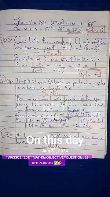 #creatorsearchinsights WASSCE question solutions that I posted on this day last year. #fyp #Whattowa