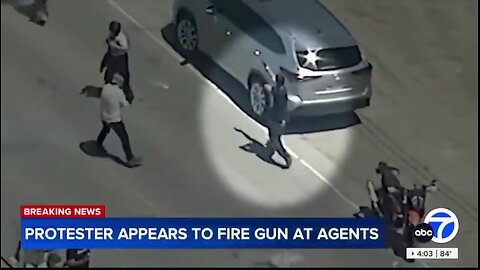 A rioter has OPENED FIRE at ICE agents in California.