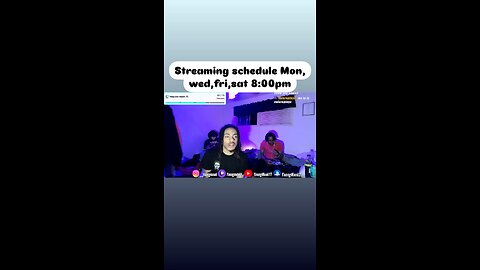 Twitch streaming schedule