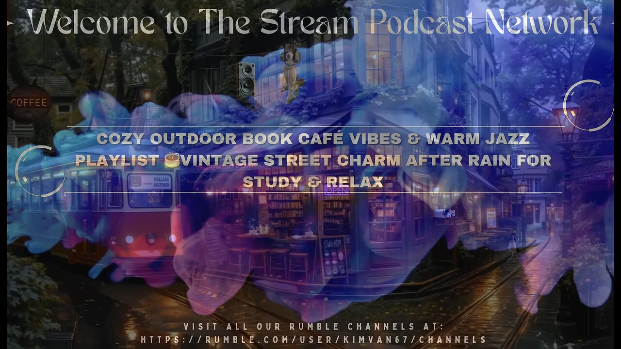 Cozy Outdoor Book Café Vibes & Warm Jazz Playlist