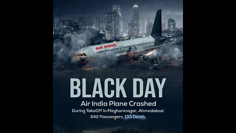 AIR INDIA FLIGHT TO LONDON CRUSHES IN AHMEDABAD WITH OVER 200 PEOPLE'S ON ABORAD