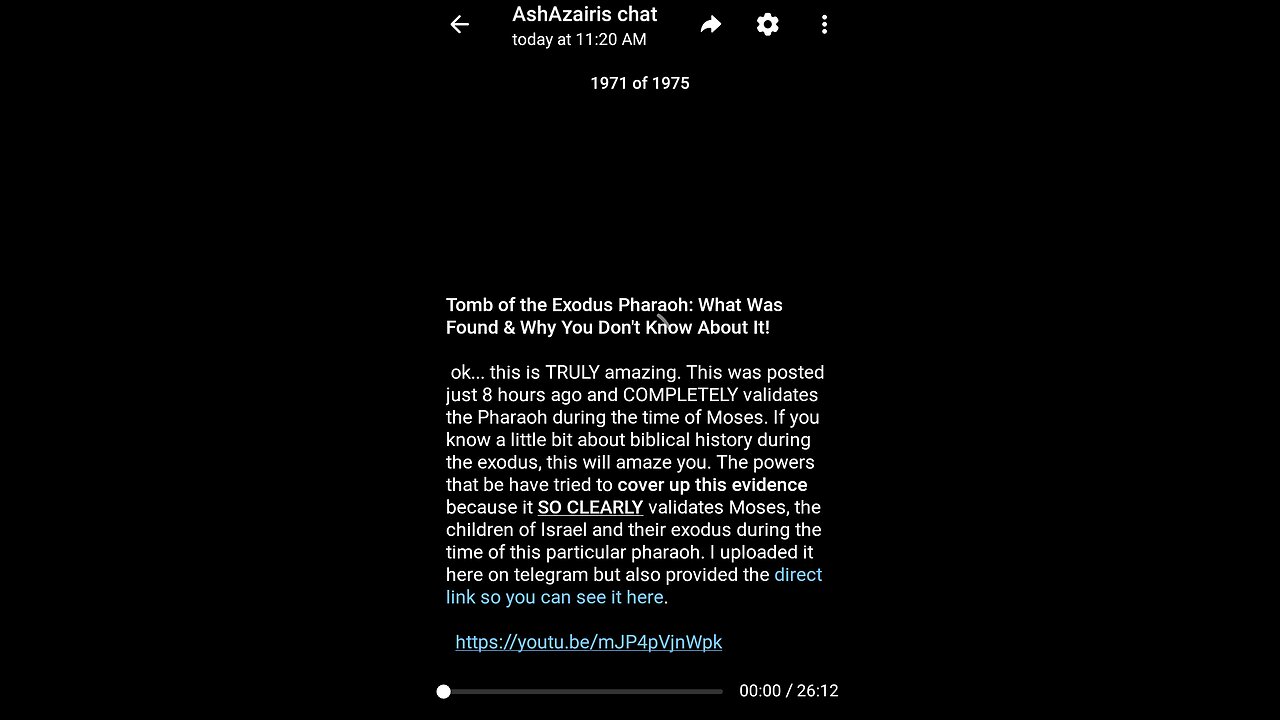 Documentary: Exodus Tomb