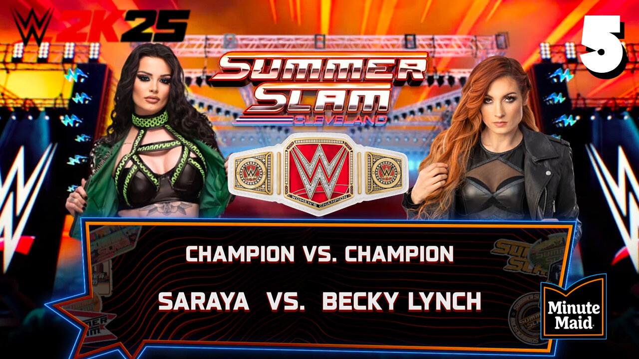 WWE 2K25 RAW Championship - Saraya vs Becky Lynch.