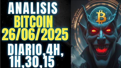 ANALISIS BITCOIN HOY, 26 JUNIO 2025, MOSTRANDO DEBILIDAD PERO, CRYPENATO
