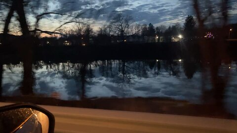 Reflection on the river