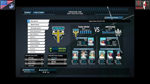 Based Sportsball 2025: Regular Season - Game #69 [Team Christ at Advocates]