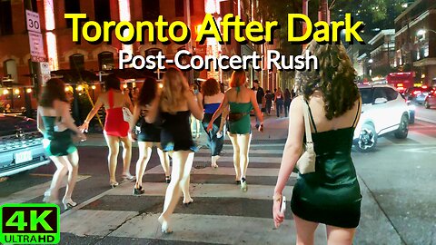 【4K】Toronto Friday Nightlife The Weeknd Concert Canada 🇨🇦