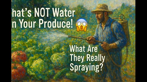 That’s NOT Water on Your Produce! 😱 What Are They Really Spraying?