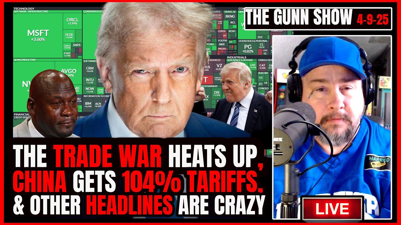 🛑LIVE: STOCK MARKET Erupts as Trump Pauses Tariffs! WTF!? | The Gunn Show (4/9/25)🛑