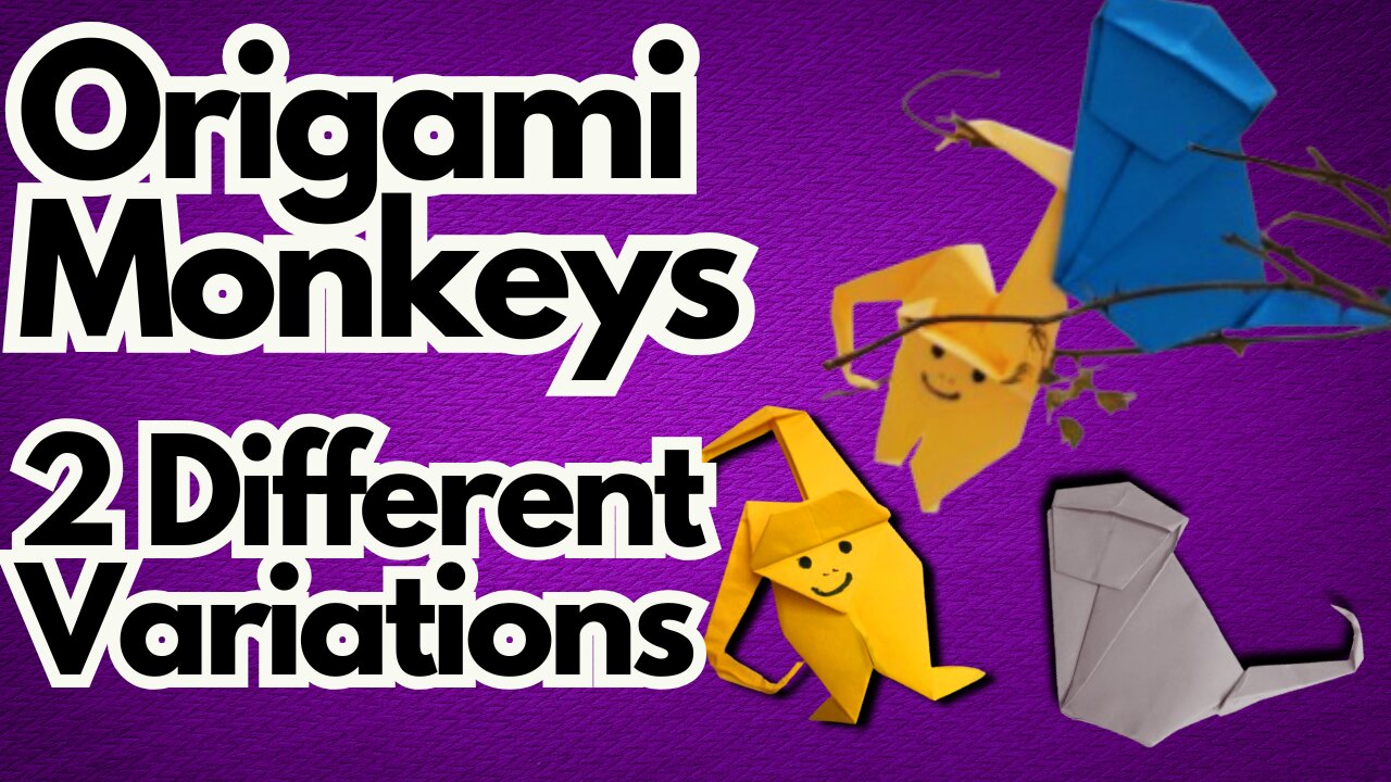 Craft Two Unique Origami Monkeys: Step-by-Step Folding Tutorial