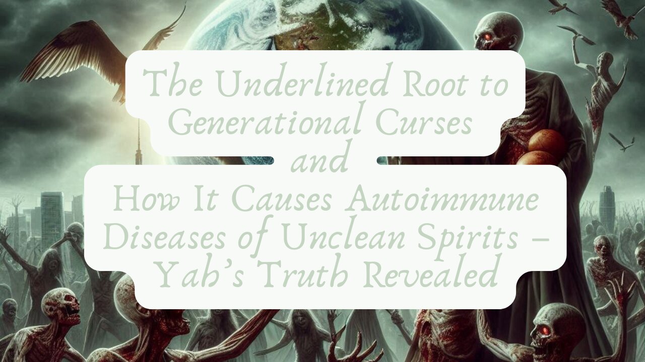 The Underlined Root to Generational Curses and How It Causes Autoimmune Diseases of Unclean Spirit..