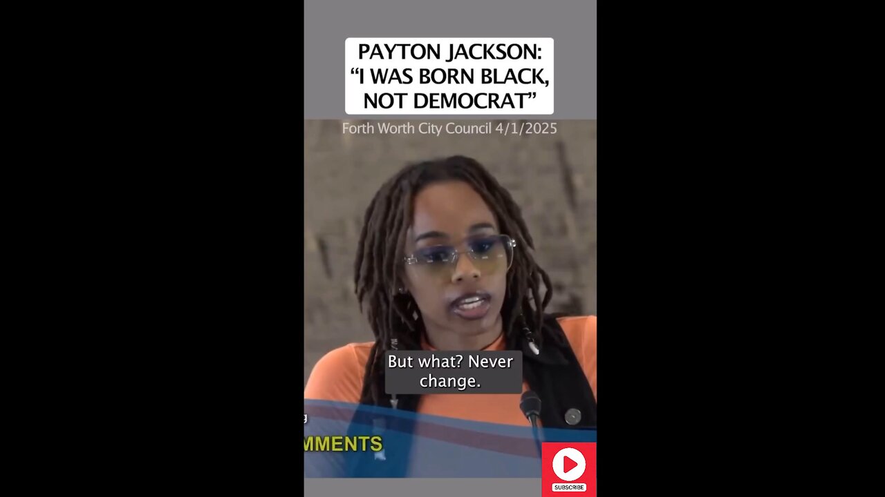 Payton Jackson:”I was born black, not a democrat”