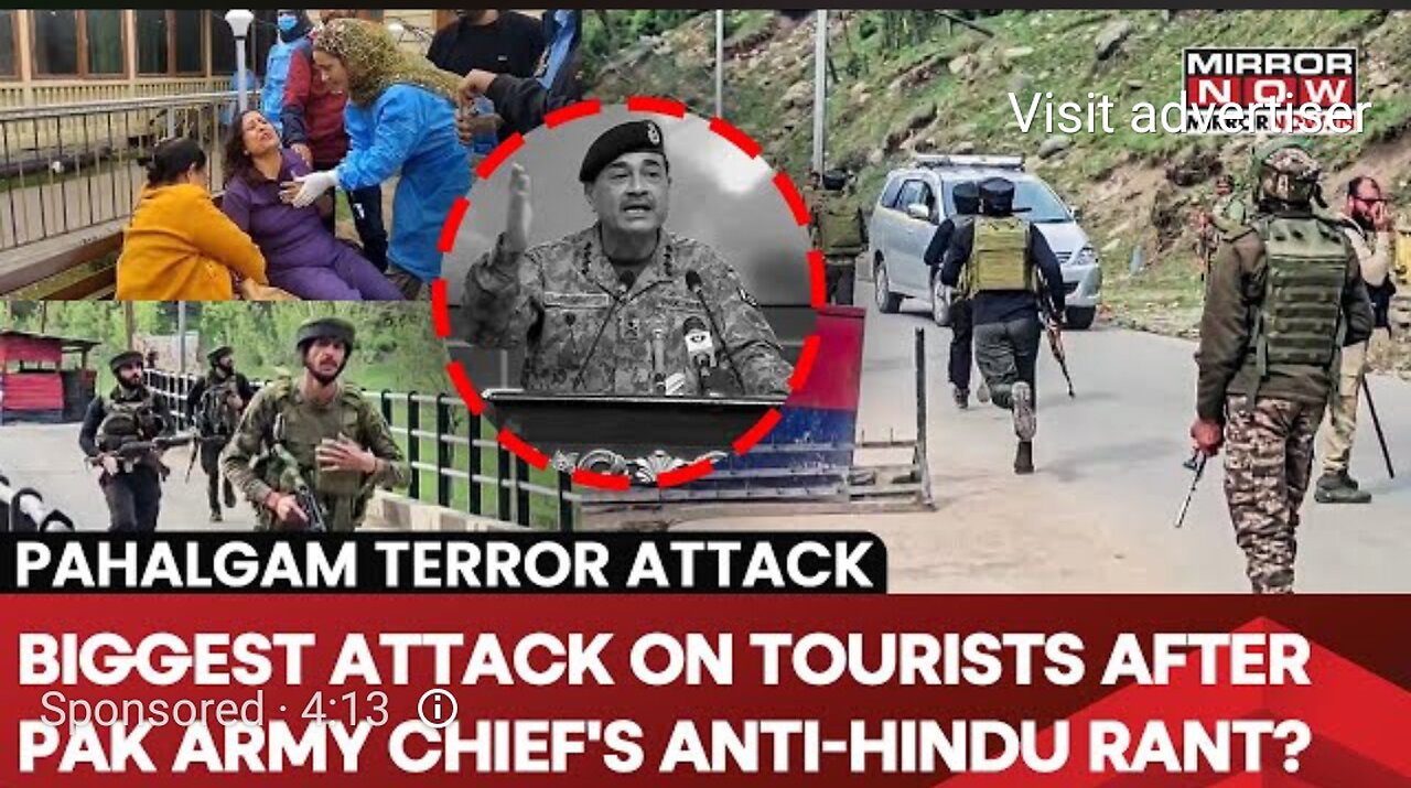 Terrorists opened fire on tourists in Pahalgam, Jammu and Kashmir, killing one and injuring 21.