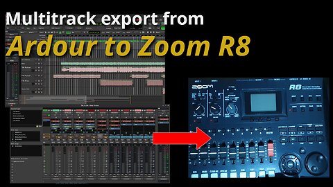 Exporting session from DAW to Zoom R8 Recorder