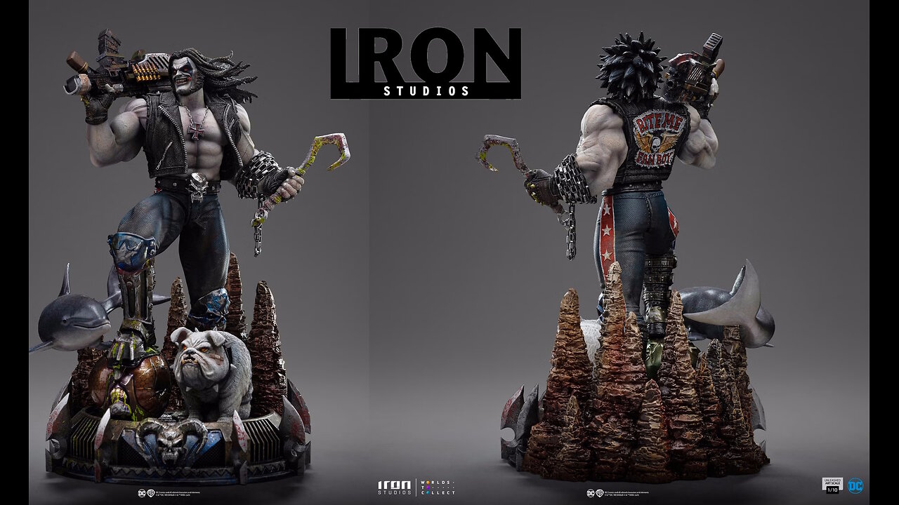 Lobo Unleashed - DC Comics [1/10 Scale Statue by Iron Studios]