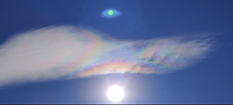 8.4.2025: Sun halo, weird clouds, halo color, white trails