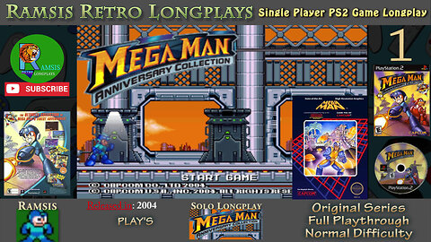 Mega Man Anniversary Collection | 2004 | PS2 | Introduction & Mega Man (1) | Episode #1 | Longplay