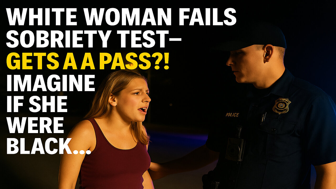 White Woman FAILS Sobriety Test—But Gets a Pass?! Imagine If She Were?