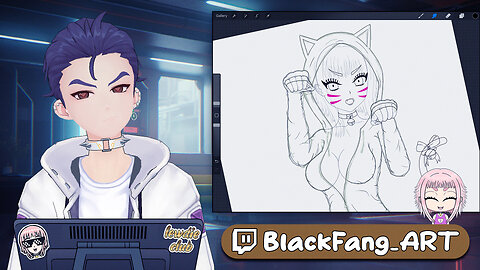 Drawing My Catgirl OC (Totally Focused. Definitely Not Distracted. At All.) 😅✍️ | 18+