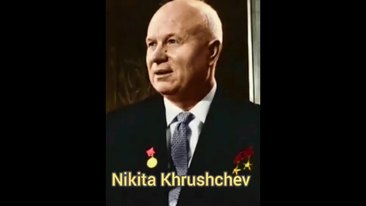 Nikita Khrushchev e o comunismo.