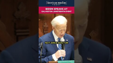 Biden speaks at Galveston Juneteenth event