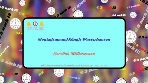 🔔🕕🔔 Montagsumzug Königs Wusterhausen - 27.10.25