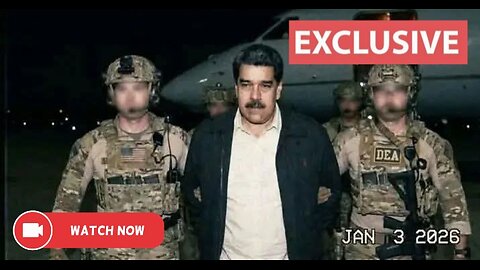 Venezuelan President Nicolás Maduro and his wife arrested and airlifted out of Venezuela; photos