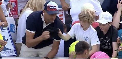 Shocking US Open Drama: Grown Man Steals Kamil Majchrzak's Hat from Kid!