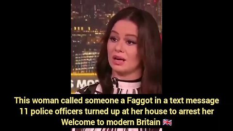 This woman called someone a Faggot - 11 cops turned up at her house to arrest her