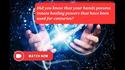 Did you know that your hands possess innate healing powers that have been used for centuries?